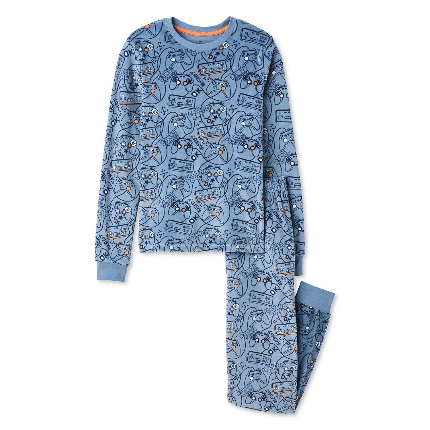 George Boys' Two Piece Velour Pajama Set