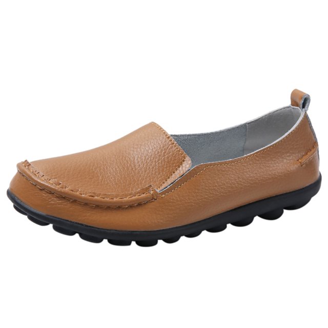 B91xZ Chaussures Plates pour Femmes Bout Pointu Chaussures Plates pour Femmes Carrées à Enfiler pour Mode Chic Rendez-Vous Confort Bureau Travail, Brun 6.5