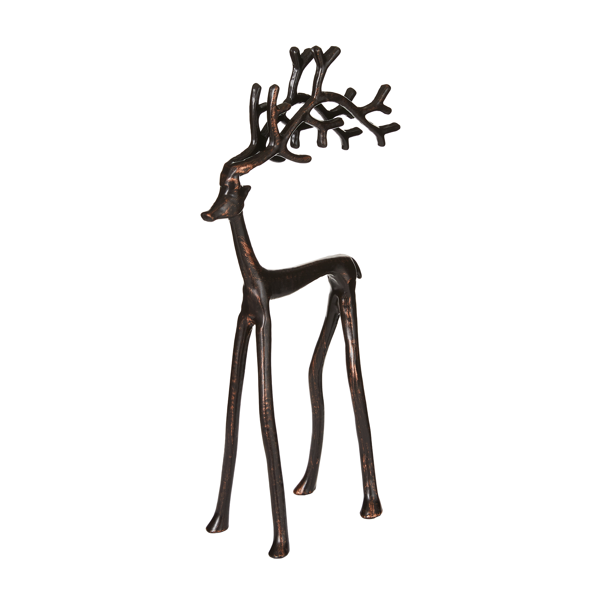 Fraiche Large Aluminum Reindeer Decoration