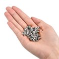 thumbnail image 4 of Unique Bargains 100 Sets Leather Rivets 8mm Double Cap Rivets 8mm Height Metal Studs Rivet, Silver Tone, 4 of 5