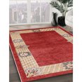 thumbnail image 2 of Ahgly Company Indoor Round Mid-Century Modern Red Oriental Area Rugs, 8' Round, 2 of 6