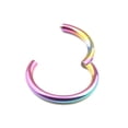thumbnail image 3 of CNKOO 1 Pc 16G 14G Hinged Segment Hoop Ring Stainless Steel Lip Nose Septum Piercing, 3 of 8