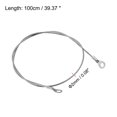 thumbnail image 2 of Unique Bargains Oeillets de Cordon en Acier Inoxydable 2mmx100cm Corde Métallique à Extrémité 6 Pack, 2 of 5