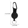 thumbnail image 4 of Corde Métallique Boucle ABS Sécurité Noir Étudiants Randonnée Polyvalent Rétractable en Plein Air King Ring avec Mousqueton Étudiants Grimper Outils de Camping, 4 of 7