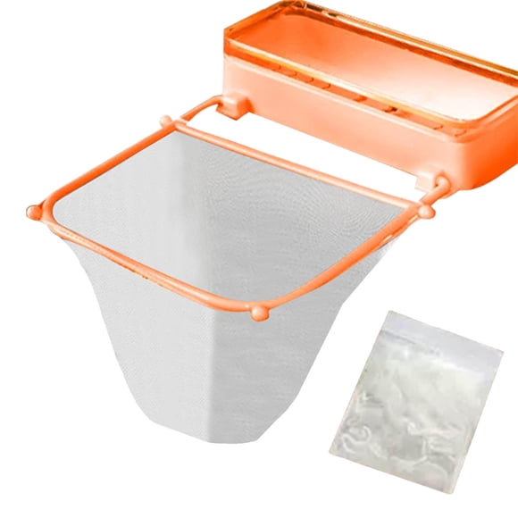 Kitchen Strainer Food Catcher with Strong Suction Cup and Disposable Mesh Filter Bags for Efficient Drain