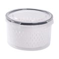 thumbnail image 1 of Fresh Keeper Plastic Produce Storage Containers with Lids - Salad Berry Lettuce Food Meat Organizer, 1 of 5