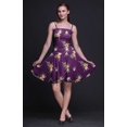 thumbnail image 4 of Bimba Robe Soleil Mini à Taille Smockée pour Femmes à Imprimé Floral, Tenue de Fête d'Été pour les Vacances - XX-Grand, 4 of 5