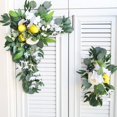 thumbnail image 3 of 2pcs Artificial Flower Swag Arch Decor，Floral Swag Fake Garland for Floral Arrangement Swag Centerpiece Reception Backdrop Decoration, 3 of 10