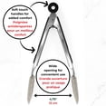 thumbnail image 2 of Starfrit Kitchen Silicone  Tongs, 23 cm (9 in), Non-Stick Safe, Heat Resistant, 2 of 5