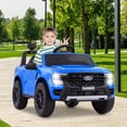 thumbnail image 2 of Licensed Ford Ranger Ride on Car for Kids by OLAKIDS, 12V Electric Vehicle with Remote Control, Toddlers Battery Powered Toy Gift with 2 Speeds, Wheels Suspension, Storage Space, Bluetooth USB, 2 of 9