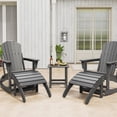 thumbnail image 2 of Weather Resistant Outdoor Footstool,HDPE Adirondack Ottoman Footrest for Adirondack Chairs, Porch, 2 of 8