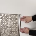 thumbnail image 4 of Fasade 47 in. Vinyl Divider Trim Crosshatch Silver 5 Pack, 4 of 7