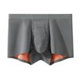thumbnail image 1 of ylioge L-5X Mens Big & Tall Underwear Boxer Briefs Plus Size Lightweight Solid Color Breathable Stretchy Mid Waisted Boxers, 1 of 5
