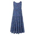 thumbnail image 4 of Robes de Collation des Grades pour Femmes 2023 Femmes Grande Taille Décontracté Imprimé Col Rond Manches Courtes Ample Longueur Genou Robe Combinaisons pour Femmes pour l'Été Chic en Liquidation, 4 of 6