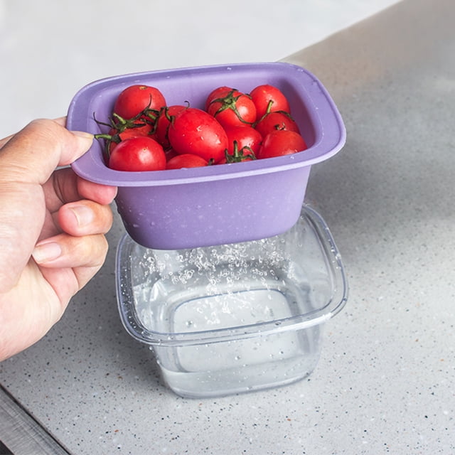 Chmadoxn Kitchen Storage & Organization, Factory Food Grade Large Double Drainage Basket Plastic Sink Filter Basket Vegetable Fruit Storage Basket 2 Pcs Set draining basket