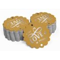 thumbnail image 2 of Inkdotpot Pack Of 50 Real Silver Foil Paper Tags Let Love Sparkle Wedding Favor Hang Tags, 2 of 6