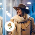 thumbnail image 2 of MasteelfCA Broche Tournesol Scintillante en Strass Accessoire de Mode pour Femmes Filles, 2 of 8