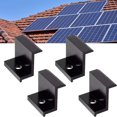 thumbnail image 4 of 4 Pcs Pinces d'Extrémité de Support de Module PV en Alliage d'Aluminium, Accessoire de Fixation de Panneau Solaire, Support de Module Photovoltaïque, Pièces d'Alimentation Solaire, 4 of 5