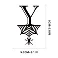 thumbnail image 1 of Spider Halloween Decoration Hang Tag Set with 26 Iron Letters 5.3 cm x 9 cm, Black Rope Included, 1 of 4