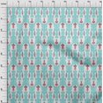 thumbnail image 3 of oneOone Tissu Polyester Lycra Imprimé Tourbillon & Paisley Ikat pour Couture Largeur 56 Pouces, 3 of 4