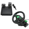 thumbnail image 1 of Race Steering Wheel For , 180 Degree PC Racing Wheel With Pedals For PS3, For , PC, 180 Degree Universal Steering Wheel Gaming Racing Wheel, Plug And Play, 1 of 8