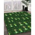 thumbnail image 3 of Ahgly Tapis Rectangulaire Lavable en Machine Intérieur Transitionnel Vert Lime Foncé, 7 Pieds x 9 Pieds, 3 of 7