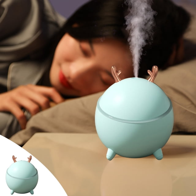 LSLJS Humidificateur Mini pour Chambre, Humidificateur Portable de Bureau Hydratant, Humidificateur d'Intérieur pour Bureau, Humidificateur pour Voiture et Maison, Mini Humidificateur