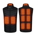 thumbnail image 4 of Hearth & Gear 9 Area Heating Vest Unisex Outdoor Warm Clothing Heated For Riding Skiing Fishing USB Plug In Heated Vests Hand Heating Pads under Desk Exercise under The Desk Bike Pedal Happy Heat, 4 of 7