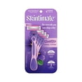 thumbnail image 1 of Skintimate Exotic Violet Blooms Scented Disposable Razors for Women, 1 of 9