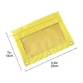thumbnail image 3 of Three-Hole Zipper Pencil Case for 3-Ring Binder | Transparent Window | Two Compartments | Detachable Folder | Large Capacity Pouch | 25x18cm | Durable Cloth | Metal Zipper | Office Organizer, 3 of 6
