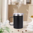thumbnail image 1 of TIMIFIS Kitchen Gadgets Handle Mug 304 Stainless Steel Coffee Mug with Lid Thermal Insulation Outdoor Portable Comfortable Handle Heat and Cold Available Kitchen & Dining, 1 of 7