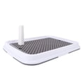 thumbnail image 1 of Dog Toilet High Fence Odor Proof Easy Clean Plastic Pee Pad Holder Pet Potty Tray for Small Dogs, 1 of 7