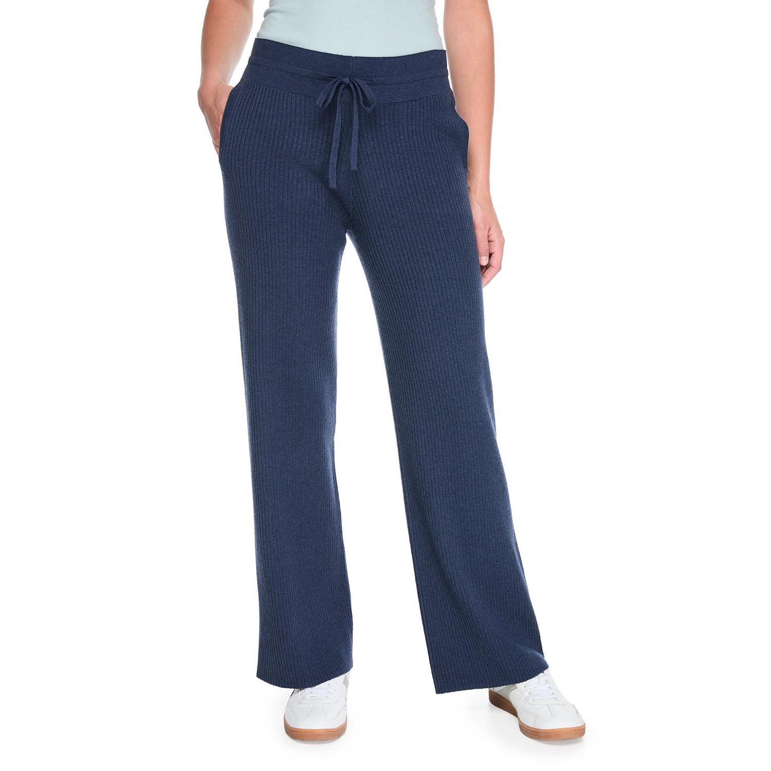 Pantalon de survêtement côtelé à jambe large George pour femmes