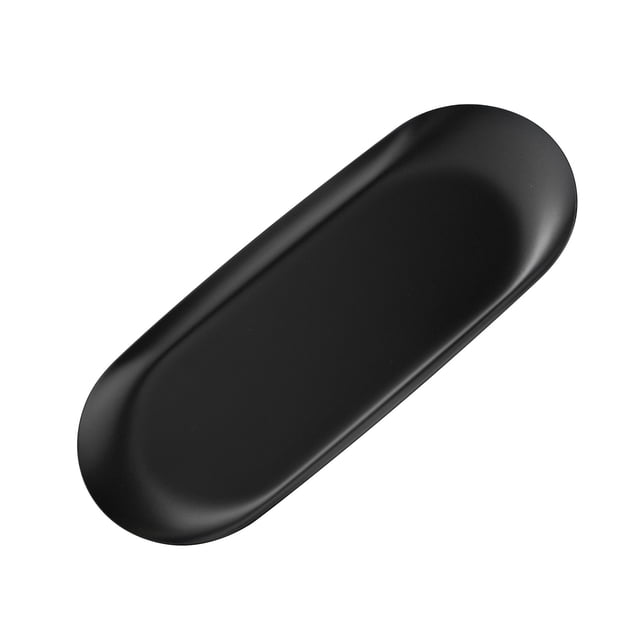 Chenmei Trinket Tray Oval Stainless Small Serving Trays Towel Storage Dish Plate Tea Trays Jewelry Plate Decorative Storage Tray Stainless Decorative Tray Jewelry Dish Co