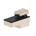 thumbnail image 5 of serony 2pcs Solid Metal Adjustable Wood Glass Shelf Bracket Wall Mount Brushed Glass Clamp for 3-15mm, 5 of 5