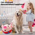 thumbnail image 2 of CHOK Active Moving Pet Plush Toy  Interactive Dog Toy Pet Bouncing Balls  USB Rechargeable Interactive Washable Cartoon Pig Plush Sound Electronic Dog Toy  Small Plush Sound Toys for Dogs, 2 of 7