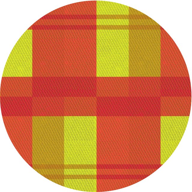 Ahgly Company Tapis Rond Lavable en Machine Intérieur Transitionnel Rouge, 4 Pieds Rond