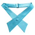 thumbnail image 3 of TOPTIE Nœud Papillon Croisé Ajustable en Polyester pour Uniforme Scolaire pour Femmes, Bleu Lac, 3 of 10