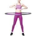 thumbnail image 1 of PHAT Fitness Exercise Hula Hoop 2.6lb, 6 Section Detachable Design, Weighted Fitness Exercise Hula Hoop, 1 of 8