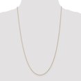 thumbnail image 3 of 14k Yellow Gold Polished .8mm Lite Baby Rope Chain Anklet 9 Inch Spring Ring Jewelry Gifts for Women, 3 of 4