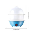 thumbnail image 3 of yulier Egg Cooker, 14 Eggs Capacity 2-Tier Rapid Egg Cooker for Medium, Hard Boiled, Poached Eggs - Electric Egg Cooker, Kitchen Small Appliance, 3 of 6