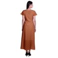 thumbnail image 3 of Moomaya Robe Longue Maxi pour Femmes à Manches Courtes, Robe Formelle/décontractée avec Poches P-TTG, 3 of 6