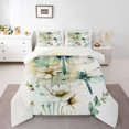 thumbnail image 1 of Erosebridal Cartoon Dragonfly Bedding Toddler Comforter Set, Chic White Floral Down Comforter, Spring Garden Decor, Reversible 2-Piece, Reversible, 1 of 7