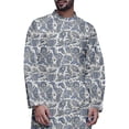 thumbnail image 4 of Atasi Printed Designer Rayon Button Down Casual Kurta With Pajama For Men, 4 of 4