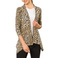 thumbnail image 2 of INSPIRE CHIC Cardigan Léger pour Femmes d'Halloween à Manches Longues, Ouvert à l'Avant, Ourlet Asymétrique, Très Petit, Beige, 2 of 6
