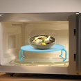 thumbnail image 2 of Cergrey Multifunctional Plastic Microwave Oven Heating Layered Steaming Rack Cooking Tray Rack, Multifunctional Plastic Tray Rack, Plastic Tray Rack, 2 of 8