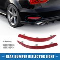thumbnail image 2 of Unique Bargains Rear Bumper Reflector Light 1668200374 for Mercedes Benz GLS450 2017-2019 ABS Red Gray 1 Pair, 2 of 6