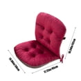 thumbnail image 3 of Coussin de Sol Rouge Respirant Capitonné Antidérapant pour Chaise, pour Fauteuil Inclinable de Bureau Tatami, Lavable à la Machine, Design Compact, Durable, Déco Maison #10eG7, 3 of 6
