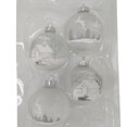 thumbnail image 1 of Holiday Time Dia 65mm 4Ct Deer&House Glass Ornament, 1 of 5