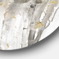 thumbnail image 2 of Designart 'The Modern Grey Forest III' Glam Metal Circle Wall Art, 2 of 3